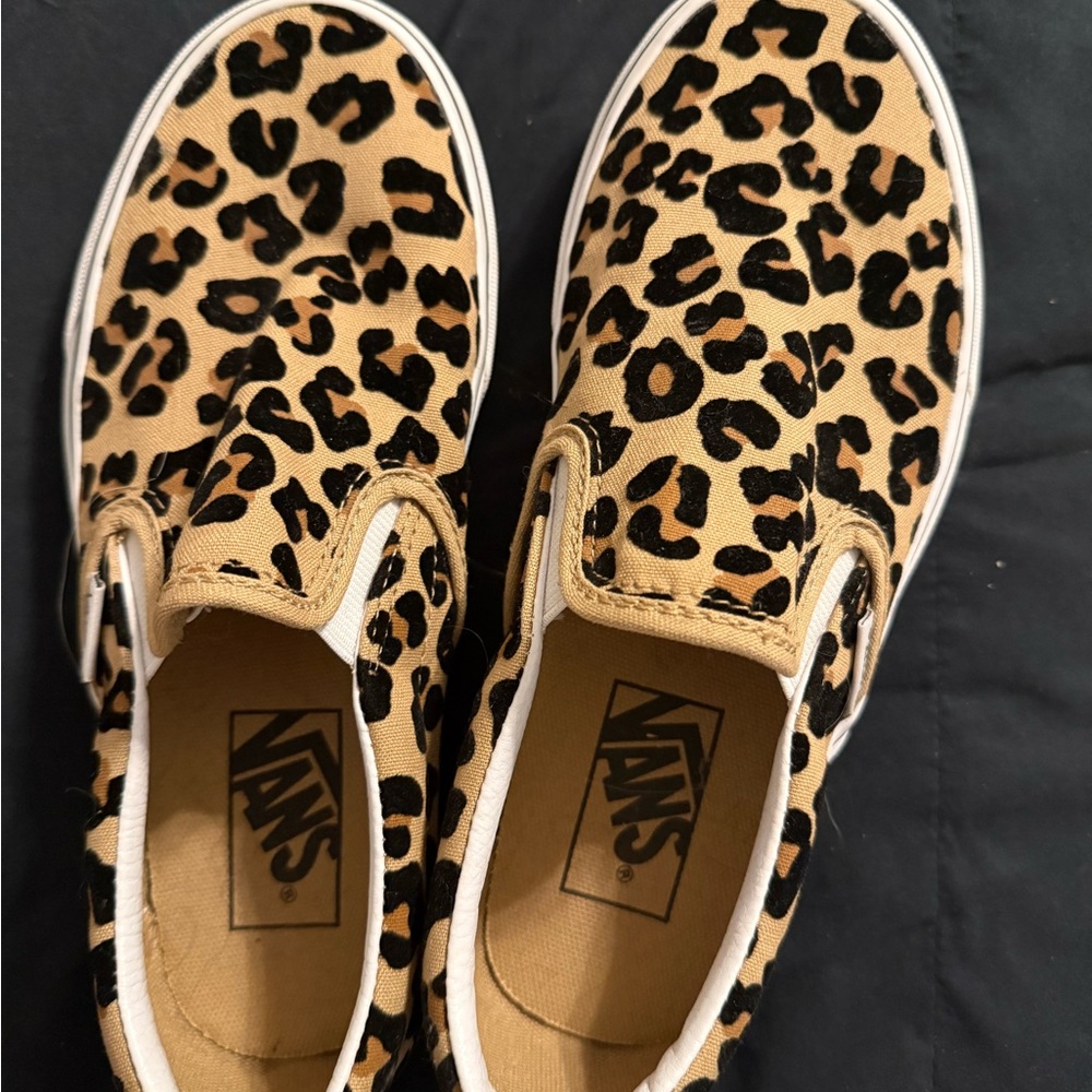 Vans Animal Print Slip-On Shoes